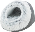 Trixie Cat Bed Igloo Harvey Grey White-Black-0
