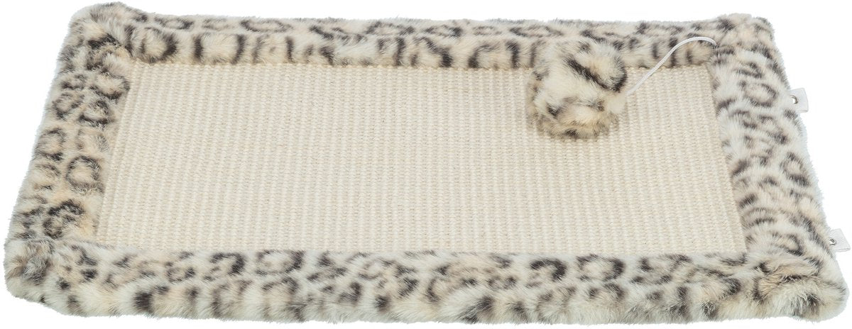 Trixie scratching mat leo leopard print cream-0