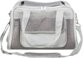 Trixie dog bag libby gray - mesh insert, 42x25x27 cm - with shoulder strap and short holder-0