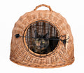 Trixie Rattan Cat Basket With Door