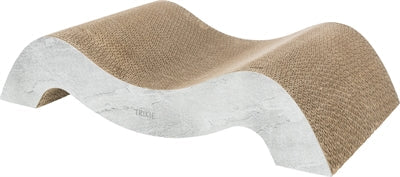 Trixie scratching mat cardboard XXL wave grey-0