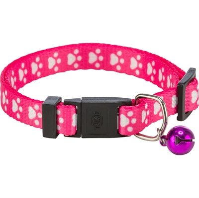 Trixie Cat Collar Paw Print Elastic Assorted