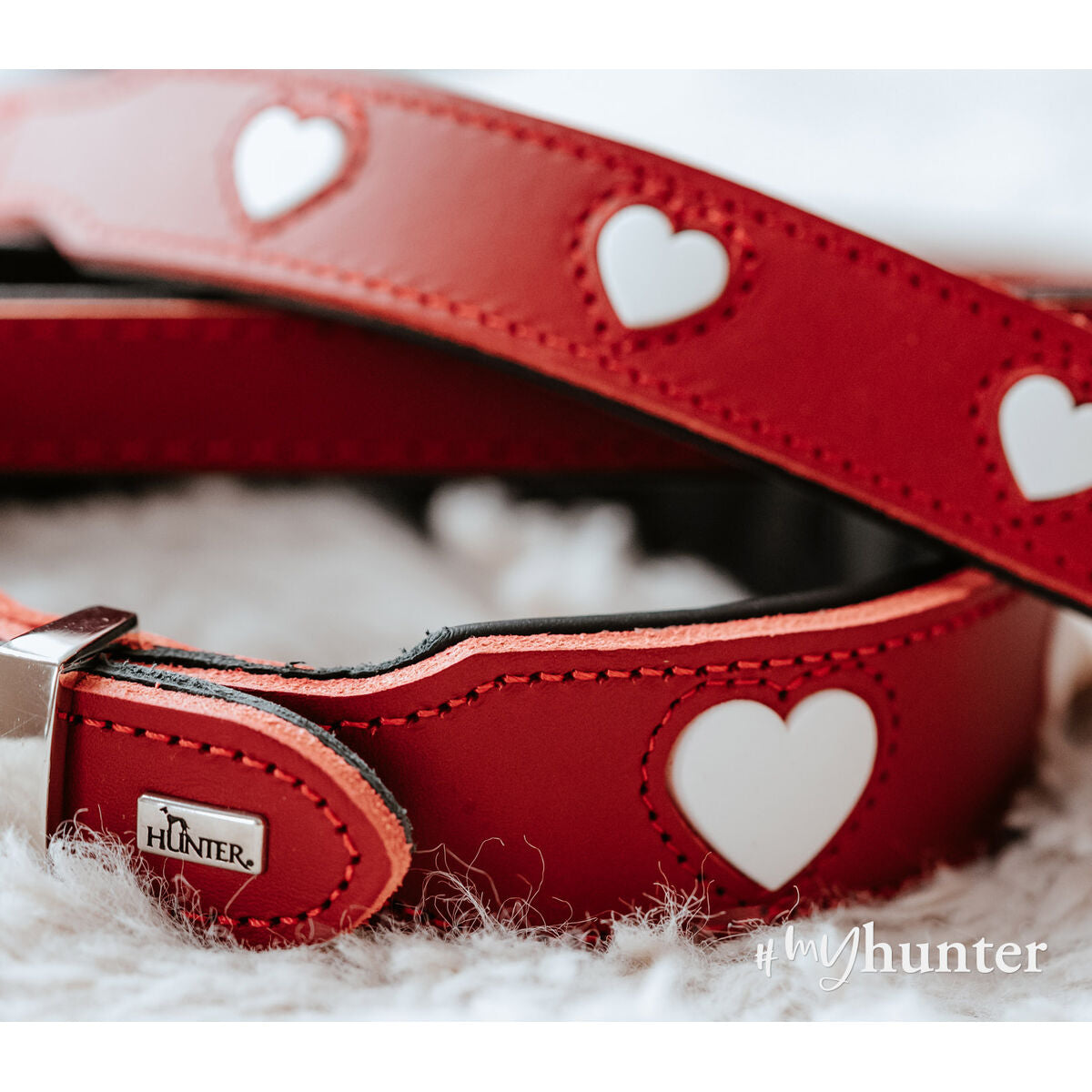 Dog collar Hunter Love Red XS 24-28 cm-4