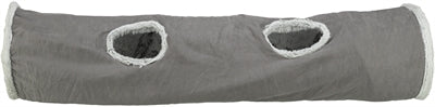 Trixie Cat Play Tunnel Harvey Velour / Plush Grey
