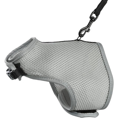 Trixie Soft Cat Harness With Leash Grey