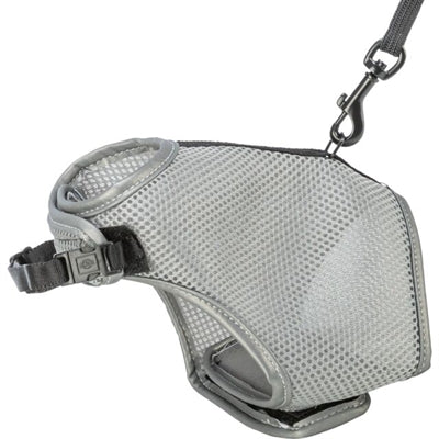 Trixie Soft Cat Harness With Leash Grey