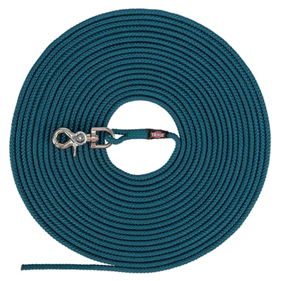 Trixie dog leash tow line round without hand loop petrol blue-0