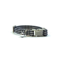 Happy Pet Tabby Patch Cat Collar Check Black