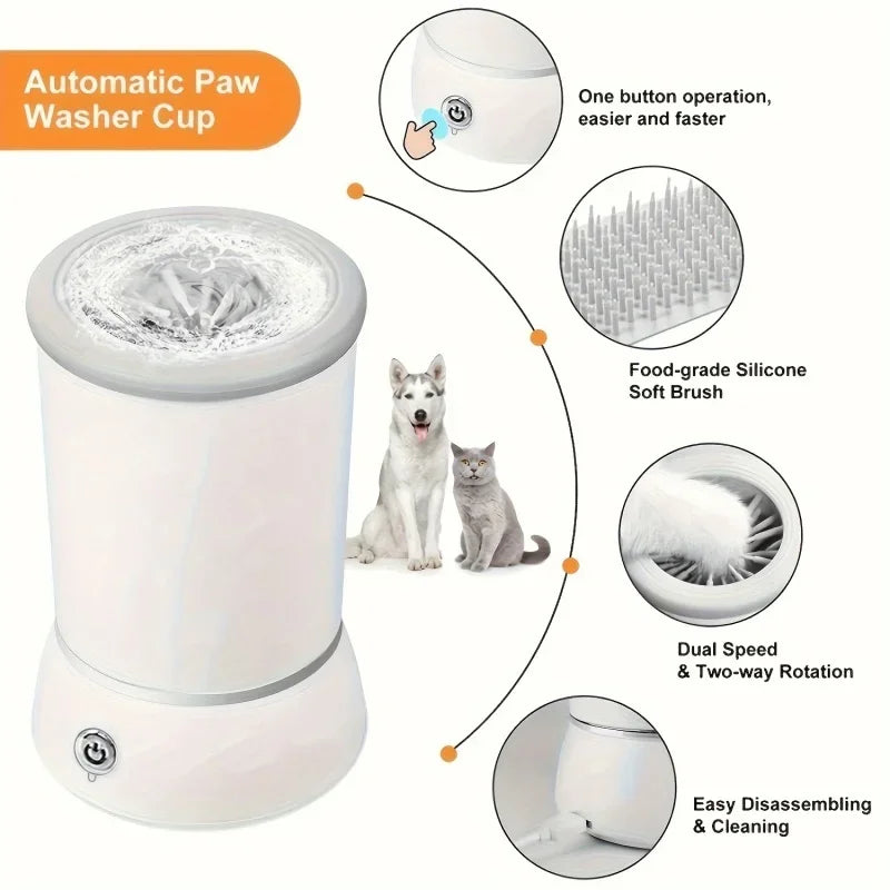 CashyMart Automatic Dog Paw Cleaner – Electric Pet Paw Washing Cup