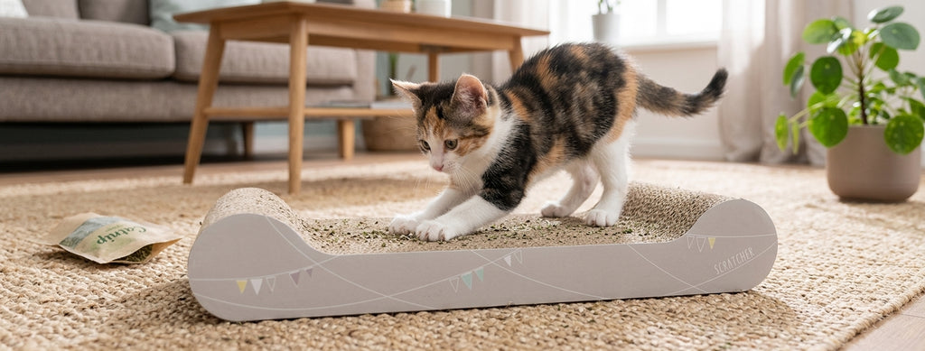 Trixie Junior Scratching Board with Catnip Light Grey 38 × 18 × 6 cm